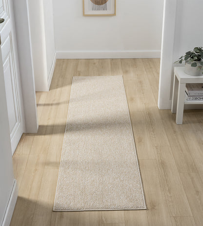 Avior Washable Plain Living Room Area Rug - Loop Pile Pebble Design