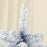 5 Foot Artificial Blue Snow Flocked Christmas Tree with Hinged Branches