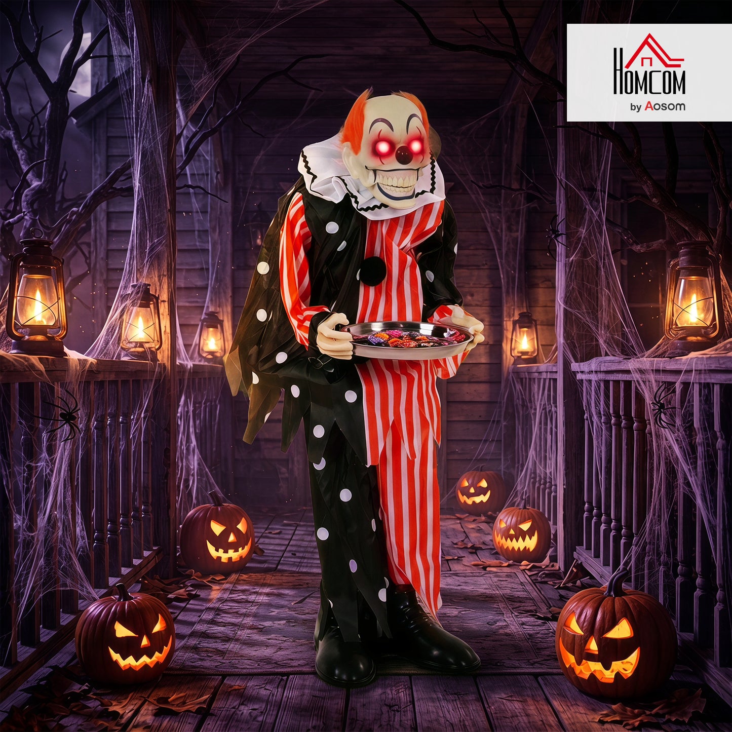 Animated Clown Halloween Decorations Outdoor Indoor