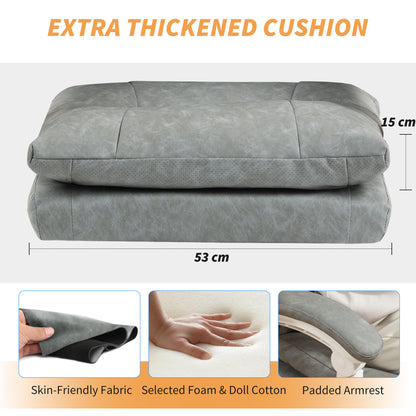 Office Chair with Adjustable Lumbar Support, Computer Chair, Grey