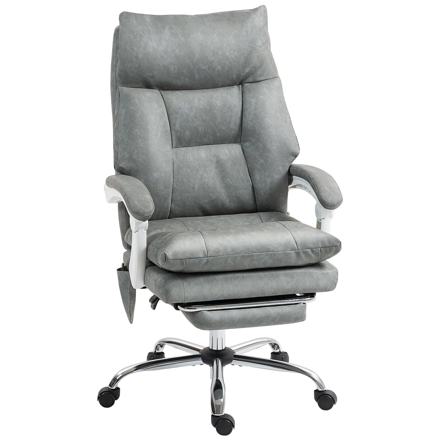 Office Chair with Adjustable Lumbar Support, Computer Chair, Grey