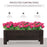 Garden Raised Bed Planter Grow Containers for Outdoor Patio Plant Flower Vegetable Pot Fir Wood, 100 x 36.5 x 36 cm