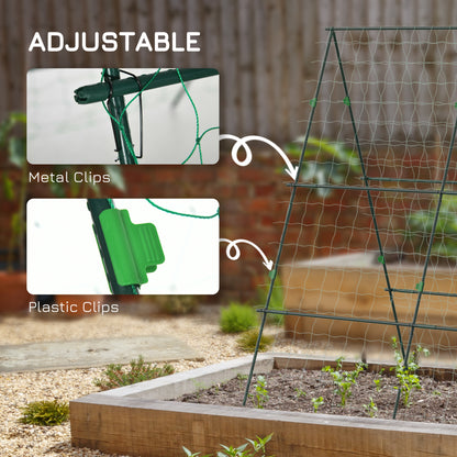 A-Frame Trellis Plant Support for Vegetables, Flowers, Fruit