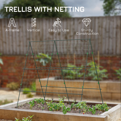 A-Frame Trellis Plant Support for Vegetables, Flowers, Fruit