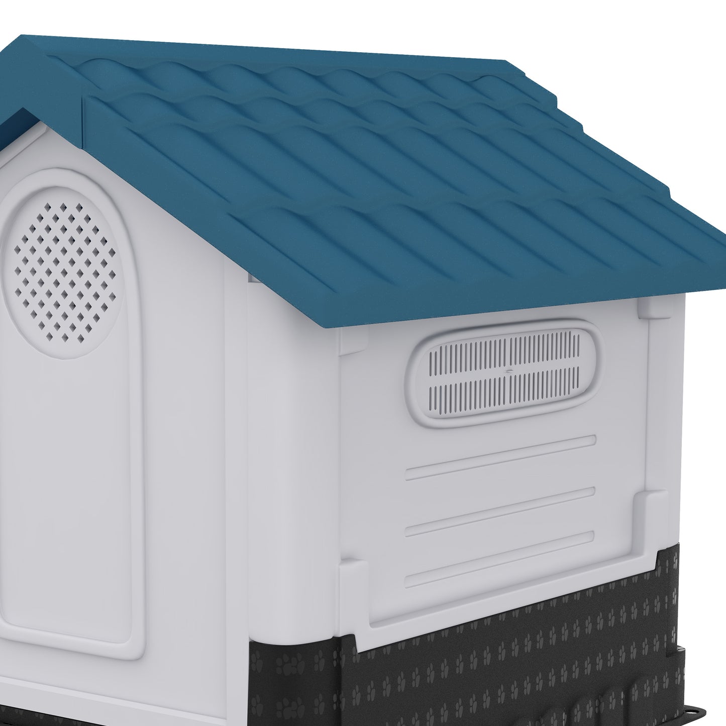 Dog Kennel for Outside, for M and L Dogs, 101 x 88 x 99cm, Blue