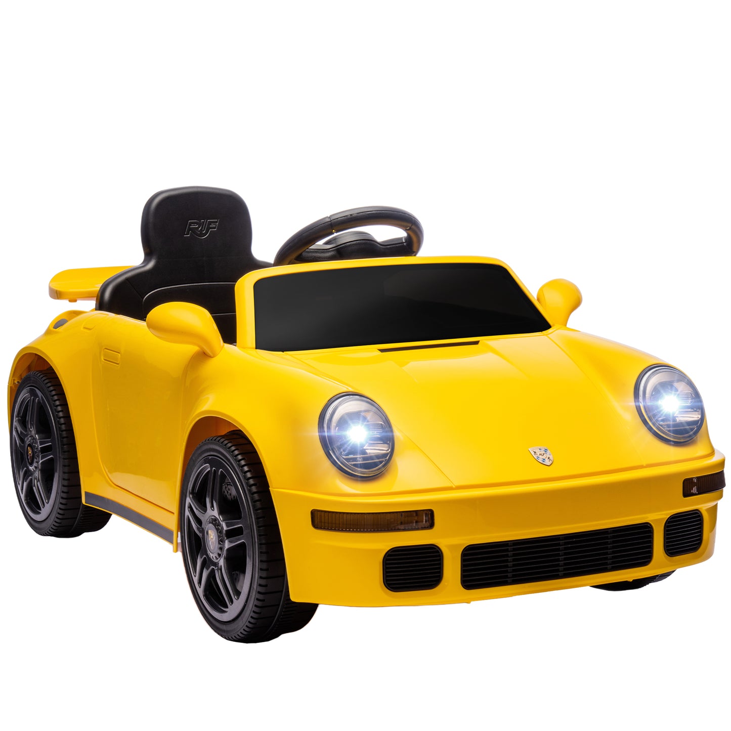 Battery Powered Kids Electric Car with Remote Control, Yellow