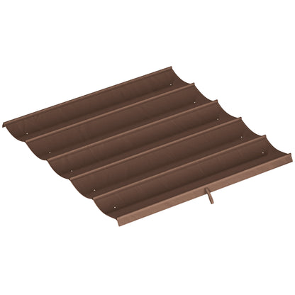 2.55x2.5 m Pergola Cover Replacement for 3x3 m Frame, Brown