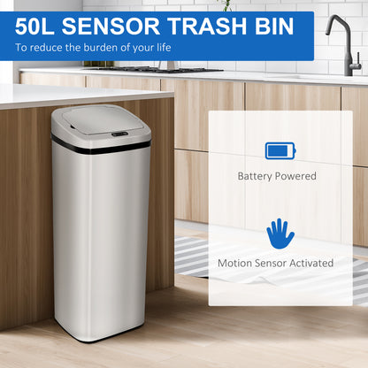 50L Infrared Touchless Automatic Motion Sensor Dustbin