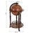 Globe Shaped Retro Style Bar Cabinet Wine Alcohol Storage Trolley Glass Bottle Holder 36CM