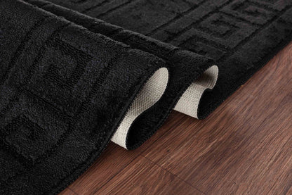 Ivy Anti-Slip Greek Key Design Doormat – Machine Washable for Easy Care - 5 Colours Available