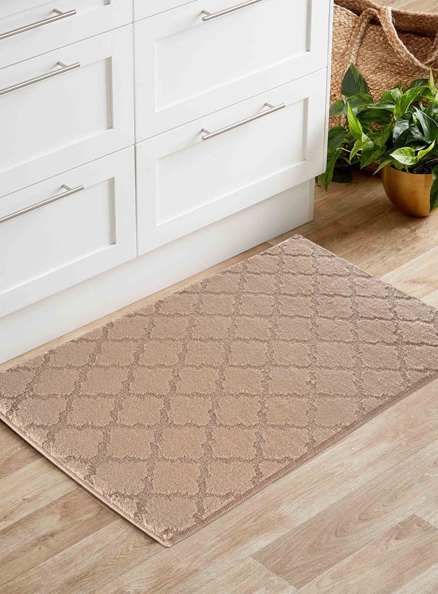 Ivy Anti-Slip Trellis Design Doormat – Machine Washable for Easy Care - 5 Colours Available