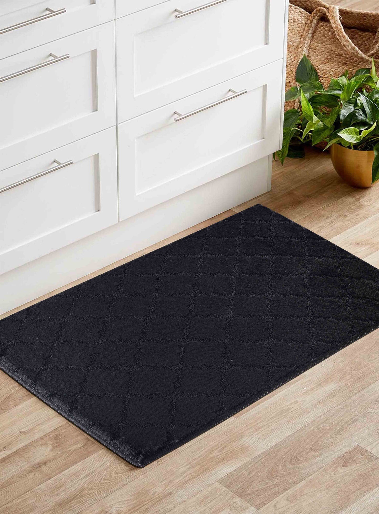 Ivy Anti-Slip Trellis Design Doormat – Machine Washable for Easy Care - 5 Colours Available