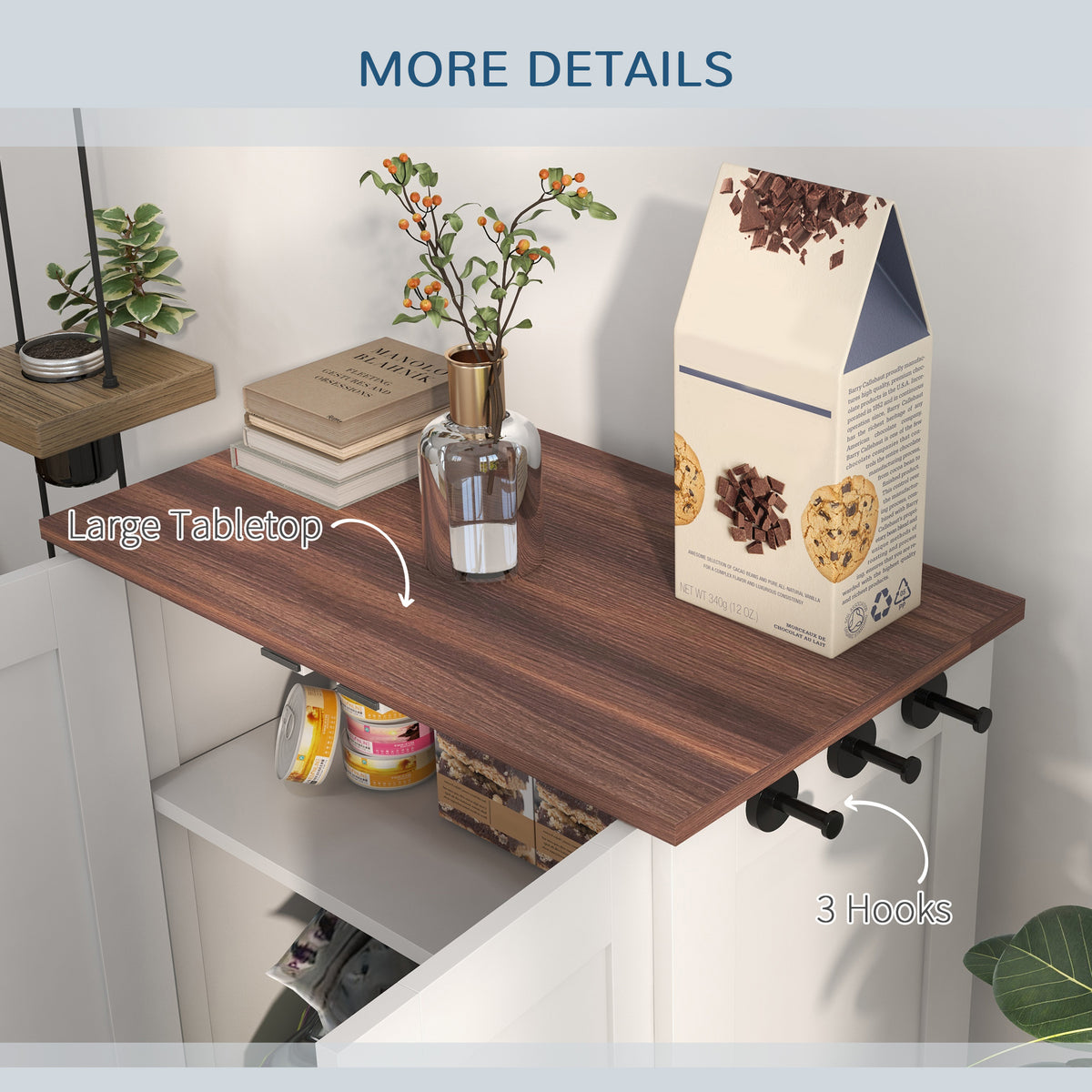 Dog Feeding Station with Storage, Pet Feeding Station with Dog Bowls