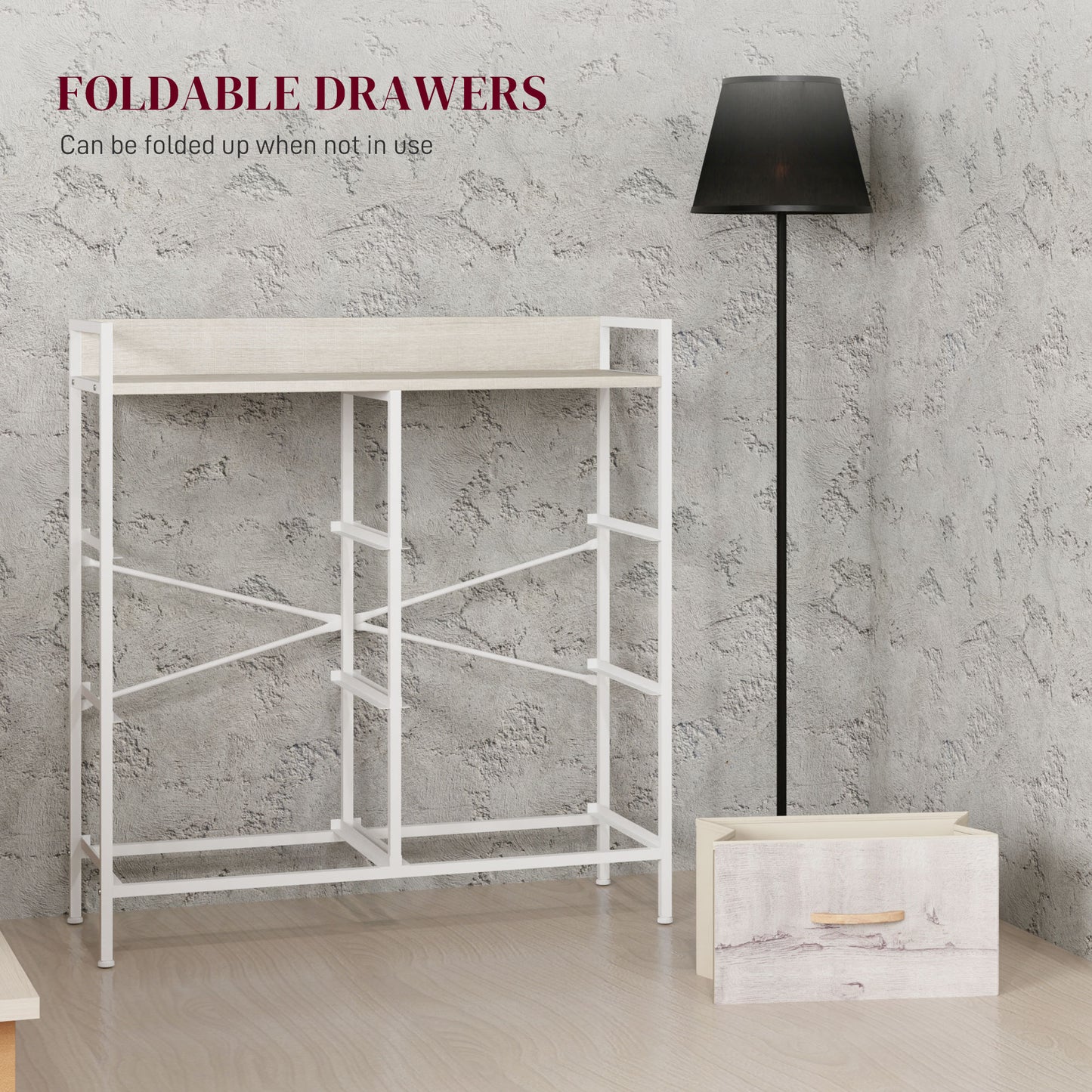 Bedroom Chest of Drawers 6 Drawer Dresser w/ Shelf, Natural