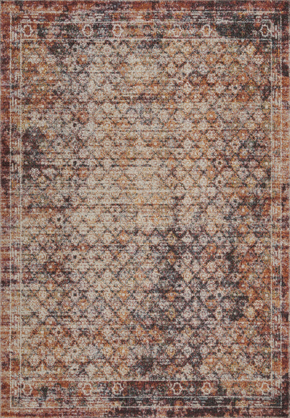 Aress Washable Modern Living Room Area Rug - Low Pile Lattice Design