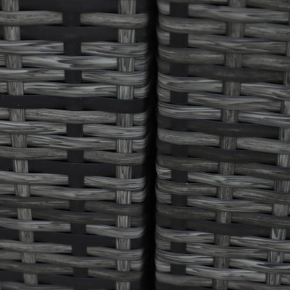 Warehouse Clearance: 8 Pieces PE Rattan Corner Sofa Set Garden Furniture Set Patio Wicker Sofa Seater w/ Cushion Washable Cushion Cover Tempered Glass Table Mixed Grey