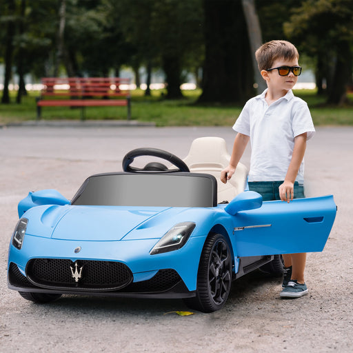 Maserati MC20 Licensed 12V Kids Ride on Car w/ Remote, Blue