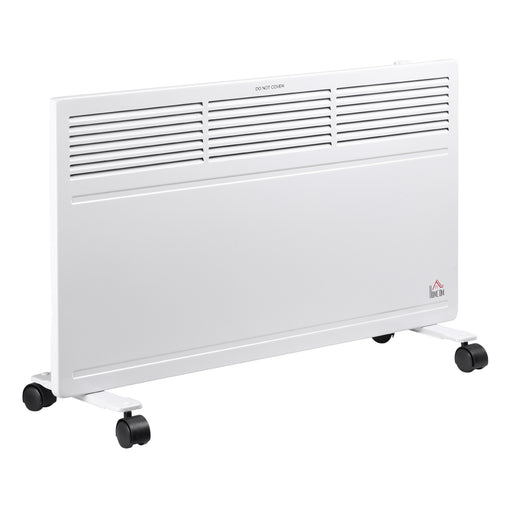 Convector Radiator Heater Freestanding or Wall-mounted Portable Electric Heating with 2 Heat Settings, Adjustable Thermostat and Safety Cut-Off