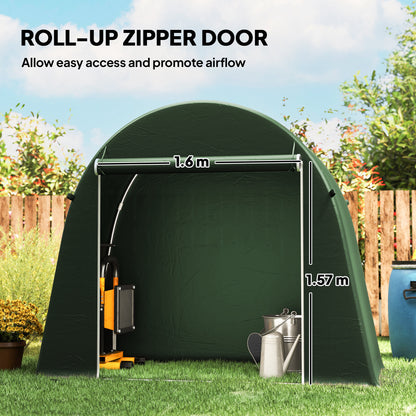 8 x 4 ft Garden Storage Shed Tent Bike Tent, Green