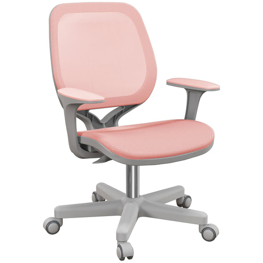 Office Chair, 360 Degree Swivel Desk Chair with Security Wheels, Pink