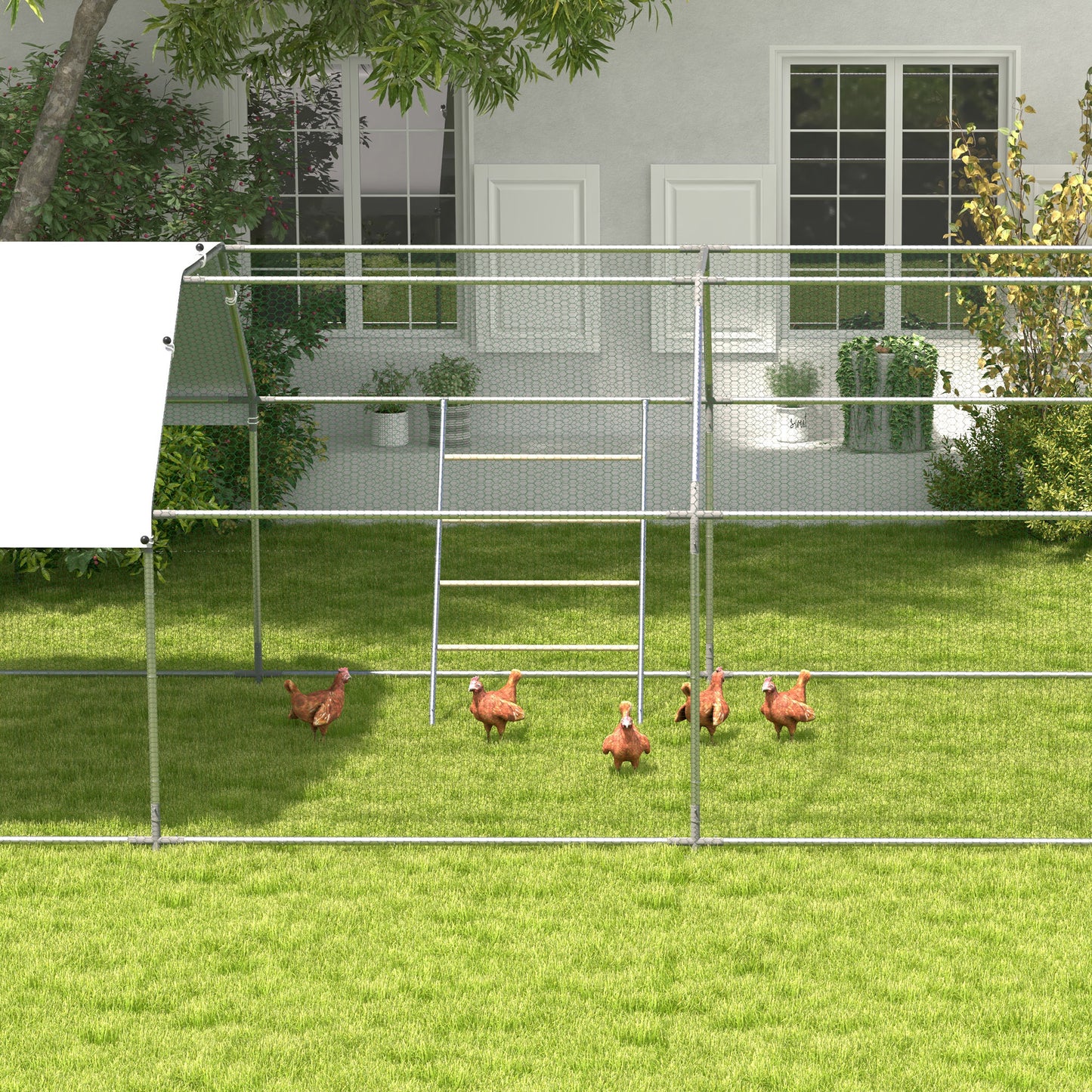 Chicken Perch for Coop, Jungle Gym Roosting Bar for Backyard Farm