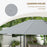 3 x 4m Gazebo Canopy Replacement Cover, Gazebo Roof Replacement (TOP COVER ONLY), Grey