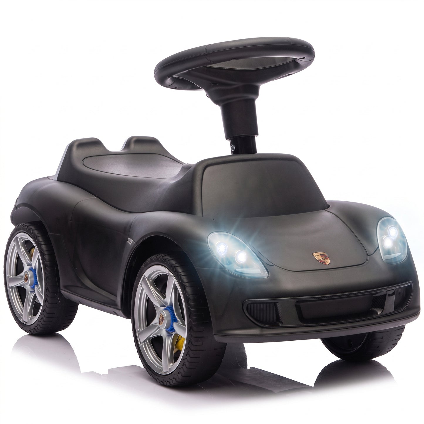 Ride on Car with Horn, Lights, Sound, Porsche Licensed, Matte Black