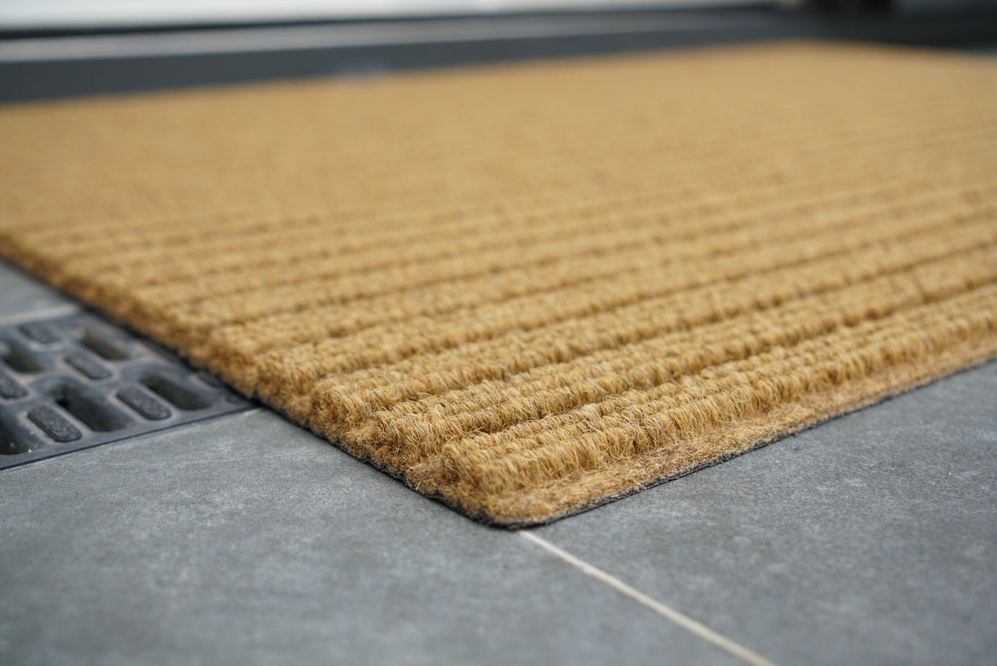 Trapper Non Slip Coir Style Heavy Duty Rubber Back Door Mats