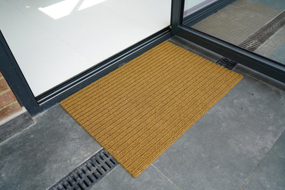 Trapper Non Slip Coir Style Heavy Duty Rubber Back Door Mats