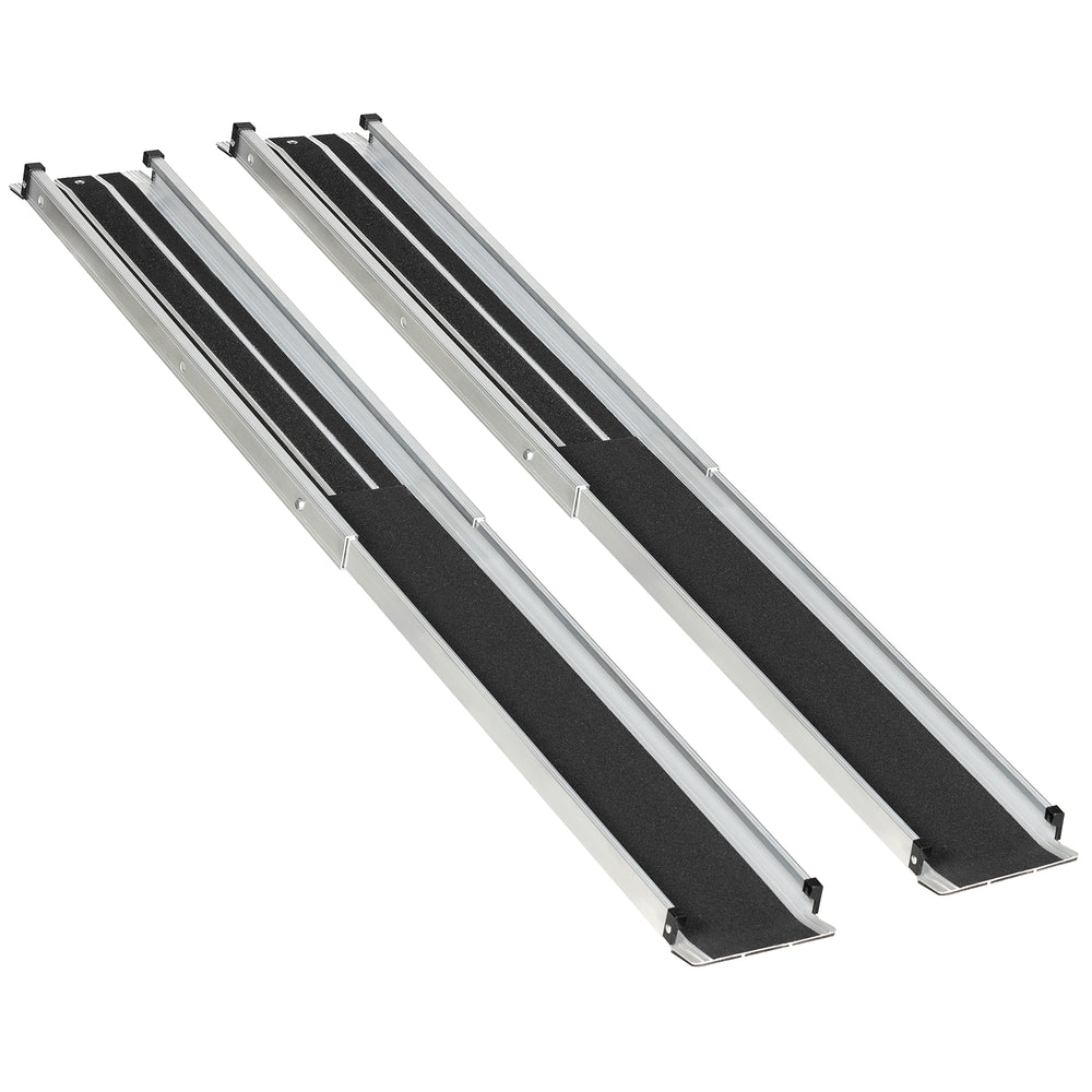 Aluminium Telescopic Wheelchair Ramps, 183cm, 270kg, Folding Ramp