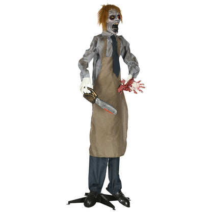 Life Size Outdoor Halloween Decoration Animatronic Chainsaw