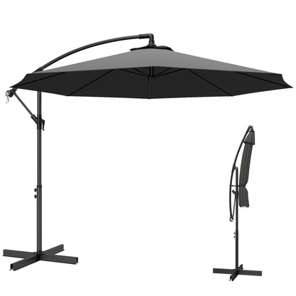 3(m) Banana Parasol Cantilever Umbrella Garden