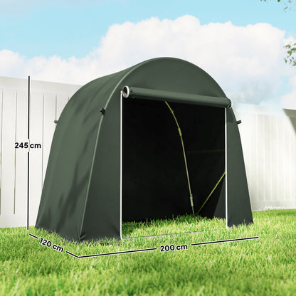8 x 4 ft Garden Storage Shed Tent Bike Tent, Green