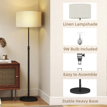 Modern Dimmable Standing Lamp with Adjustable Colour Temperatures