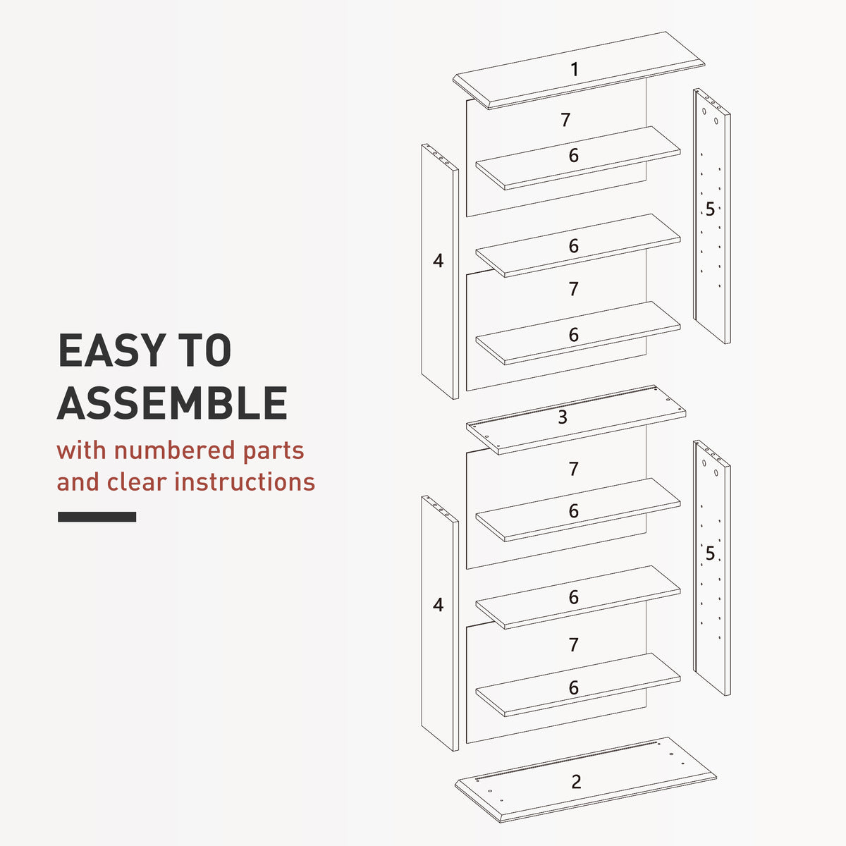 CD Storage Unit DVD Tower Blu-ray Storage Shelf for Living Room Grey