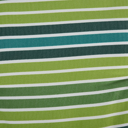 2 Pieces Replacement Cushions for Garden Bench, with Strips, Green