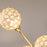 Crystal Floor Lamps for Living Room Bedroom with 5 Light, Modern Upright Standing Lamp, 34x25x156cm, Gold Tone