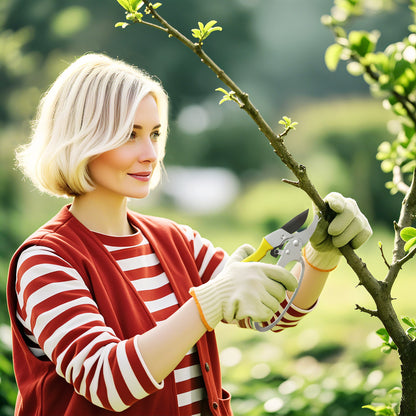 8" Garden Secateurs, Pruning Shears Heavy Duty with Safety Lock