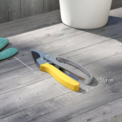 8" Garden Secateurs, Pruning Shears Heavy Duty with Safety Lock