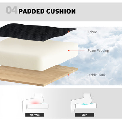 Ergonomic Tall Office Chair, 360 Degree Swivel Task Stool, Black