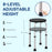 Bath Chair Height Adjustable Shower Seat for Elderly Disabled Black