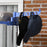 Foldable Clothes Drying Rack Steel Garment Dryer with Casters Blue