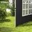 Gazebo Side Panels, Sides Replacement with Window for 3x3(m) or 3x4m Pop Up Gazebo, 2 Pack, Black