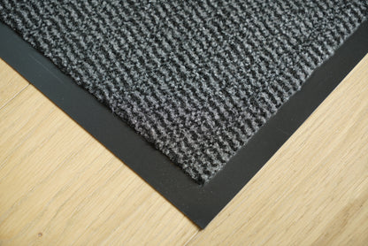 Leyla Non Slip Dirt Trapper Rubber Edged PVC Barrier Door Entrance Mats - 7 Colours Available