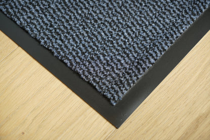 Leyla Non Slip Dirt Trapper Rubber Edged PVC Barrier Door Entrance Mats - 7 Colours Available