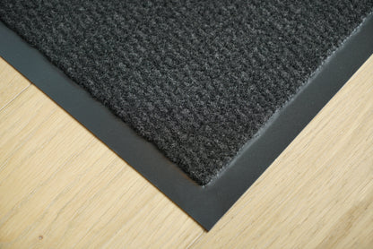 Leyla Non Slip Dirt Trapper Rubber Edged PVC Barrier Door Entrance Mats - 7 Colours Available