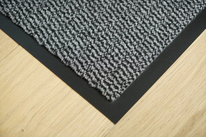 Leyla Non Slip Dirt Trapper Rubber Edged PVC Barrier Door Entrance Mats - 7 Colours Available