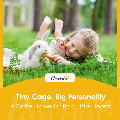 Wooden Rabbit Hutch, Outdoor Bunny Cage with Waterproof Roof