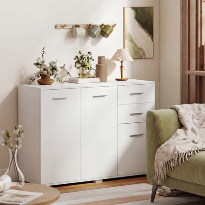 Modern Sideboard Kitchen Storage Cabinet, White