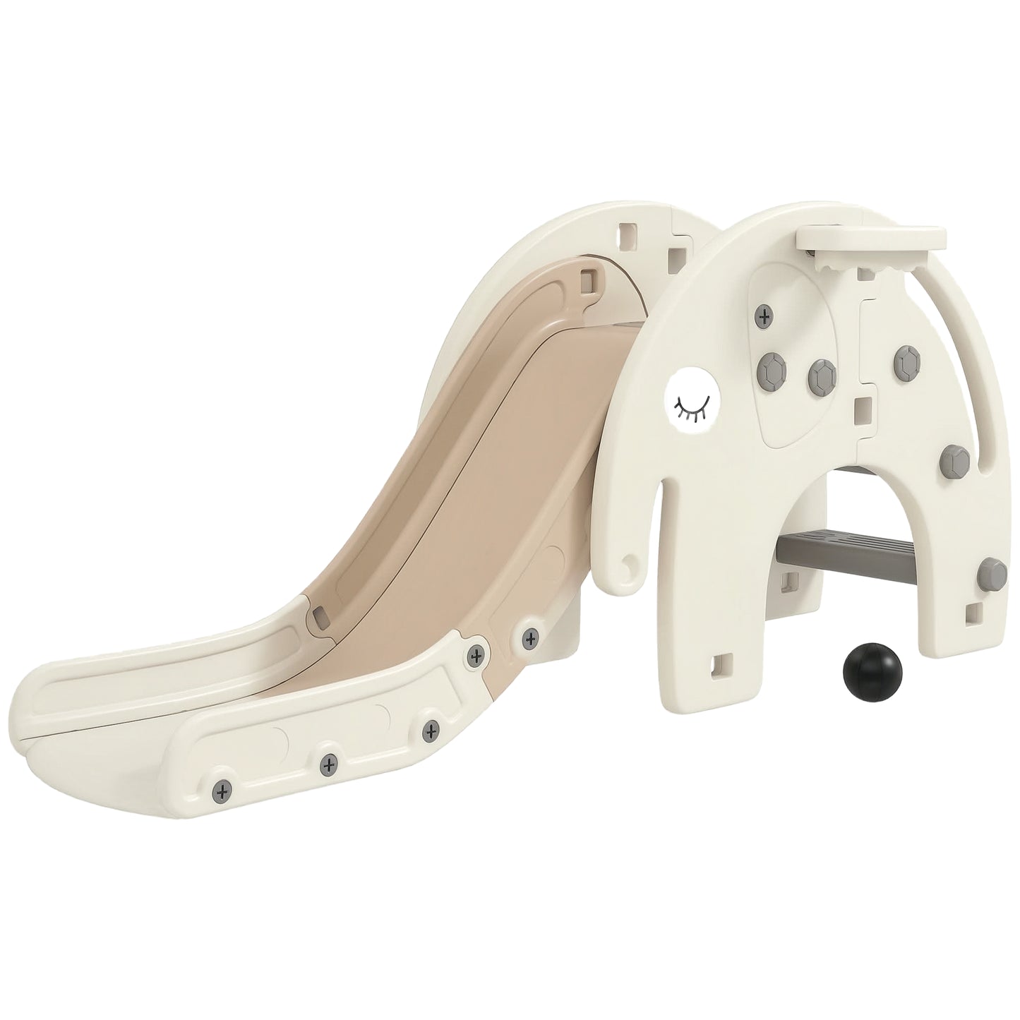 3 in 1 Kids Slide for 1-3 Years, Elephant-Themed Indoor Slide